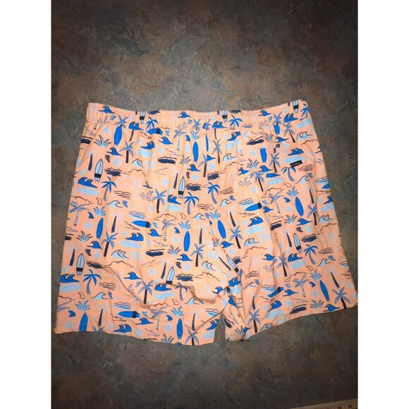 ONeill Mens Surf‎ Print Swim Trunks,  Orange & Blue - Size XXL - Picture 2 of 9